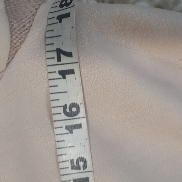 Free people women's vegan leather light pink bomber jacket size 6 - Picture 16 of 16